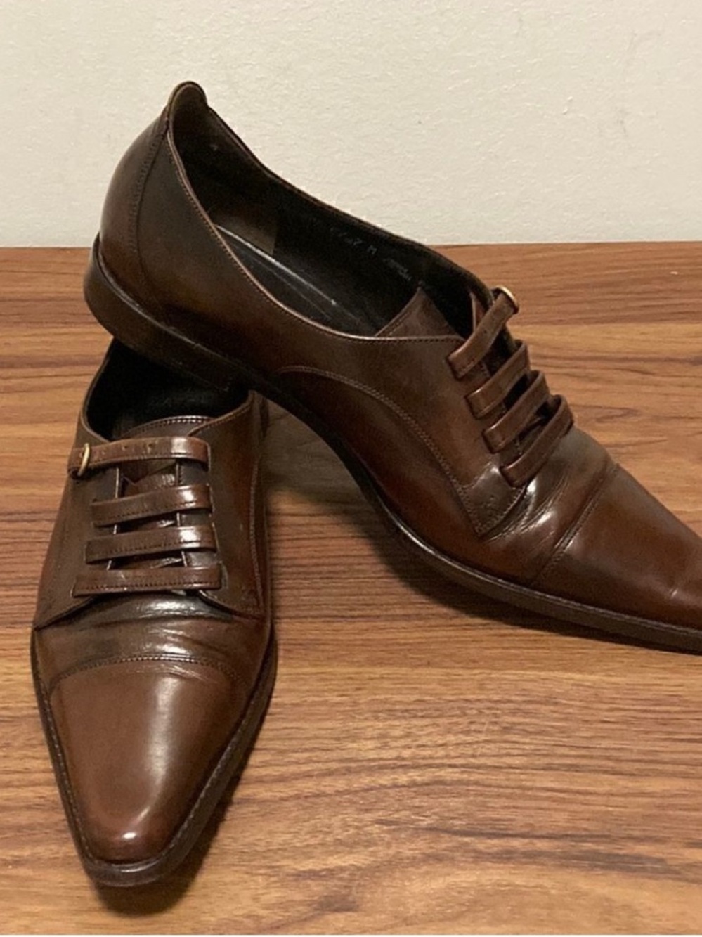 Bally Brown Leather Women's Oxfords